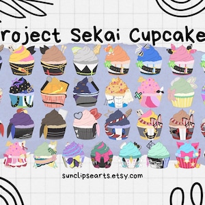 Project Sekai Cupcakes