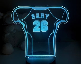 Personalized Football Jersey Night Light