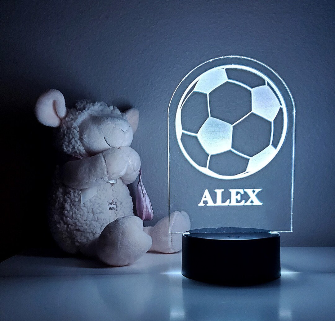 Personalized Soccer Night Light Etsy