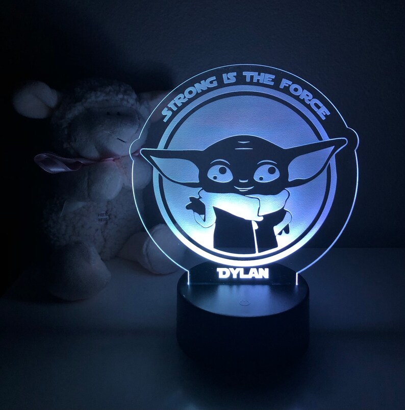 Personalized Baby Yoda Night Light Etsy
