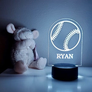 Personalized Baseball Night Light image 1