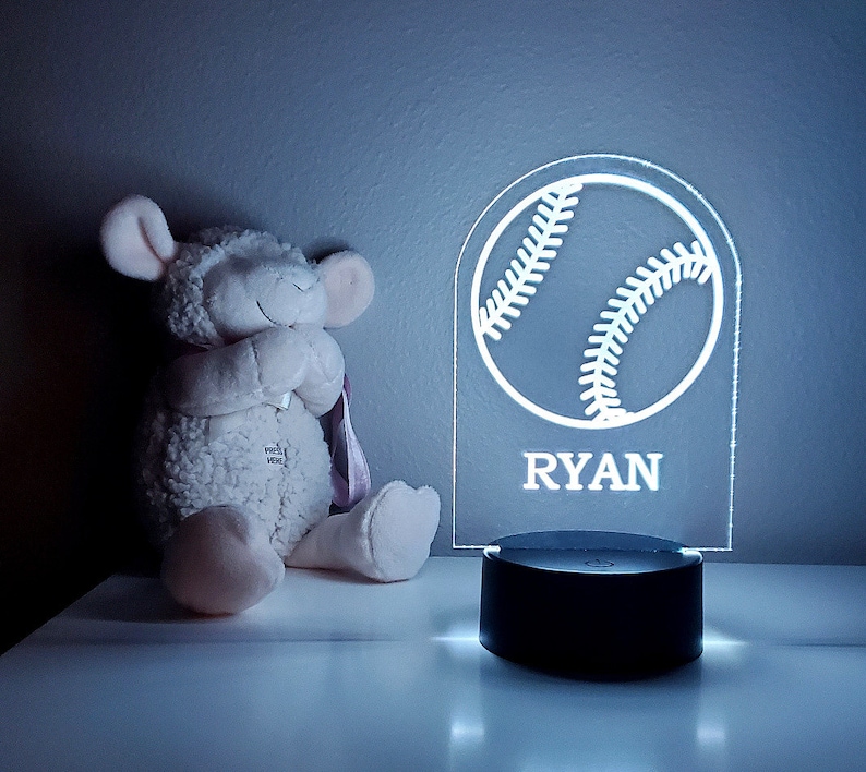 Personalized Baseball Night Light image 1