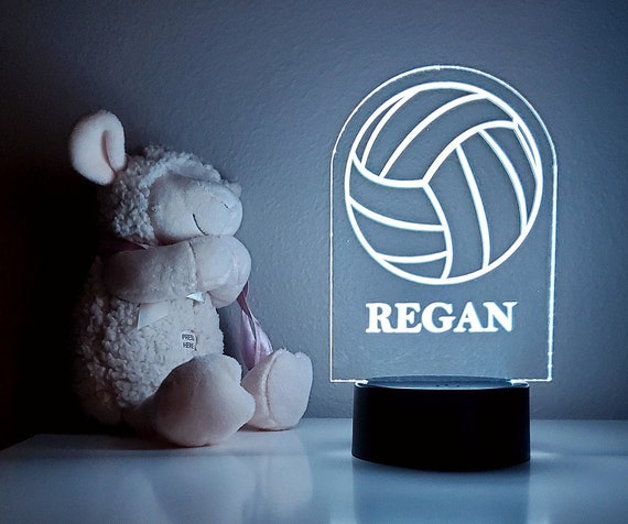 Personalized Volleyball Night Light Etsy Australia