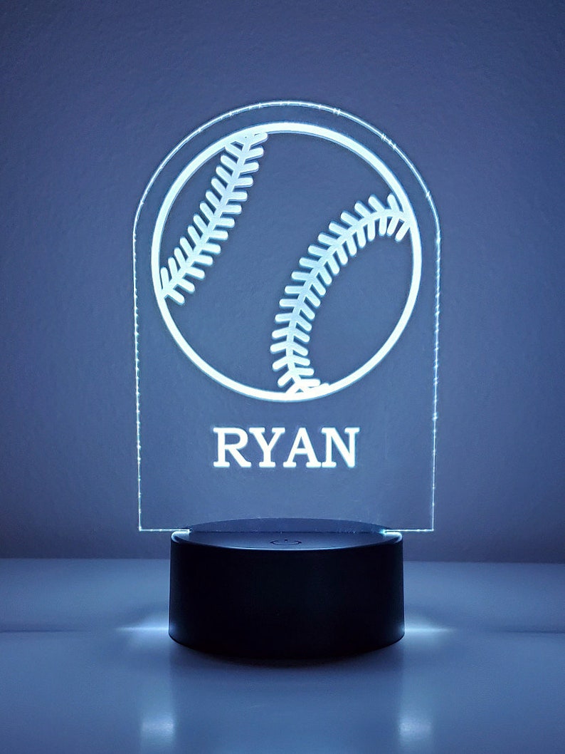 Personalized Baseball Night Light image 2