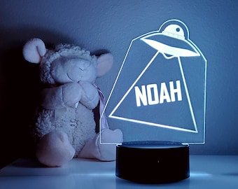 Personalized UFO Night Light