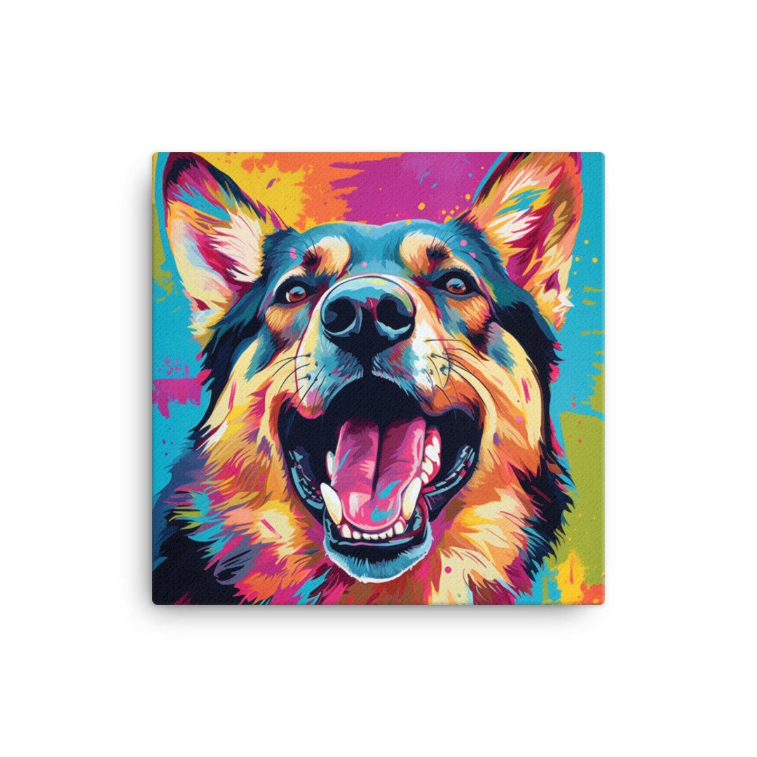Adorable Woofers Dog Canvas Etsy