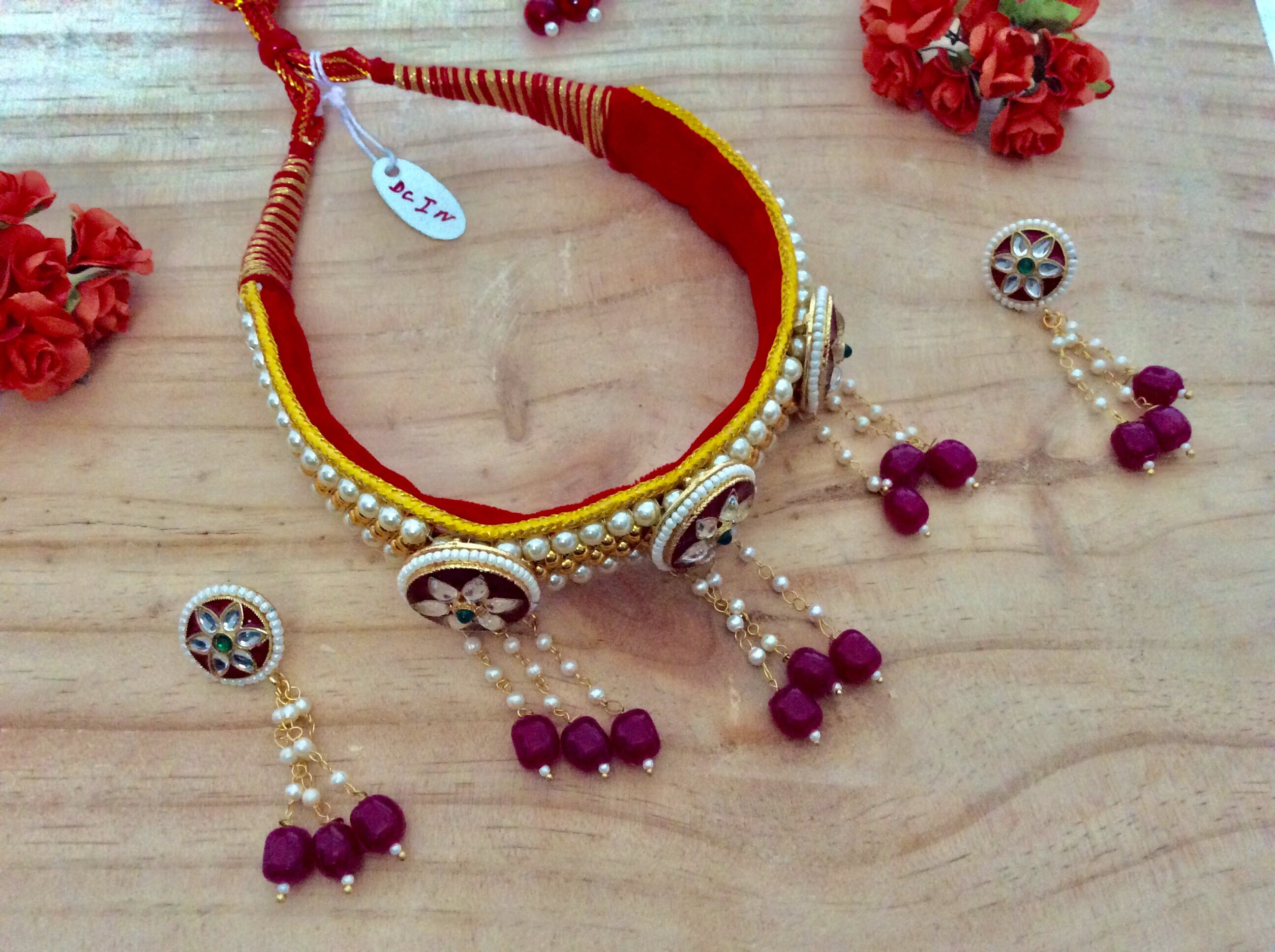 Rajasthani Rajputi Kanthi Chik Set Rajputi Indian Jewellery Etsy