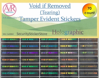 Warranty Void if Removed Tamper Proof Security Sticker Labels (Reside)  (AvR006)