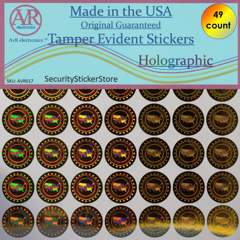Tamper Stickers Example Tamper Proof Stickers - Etsy