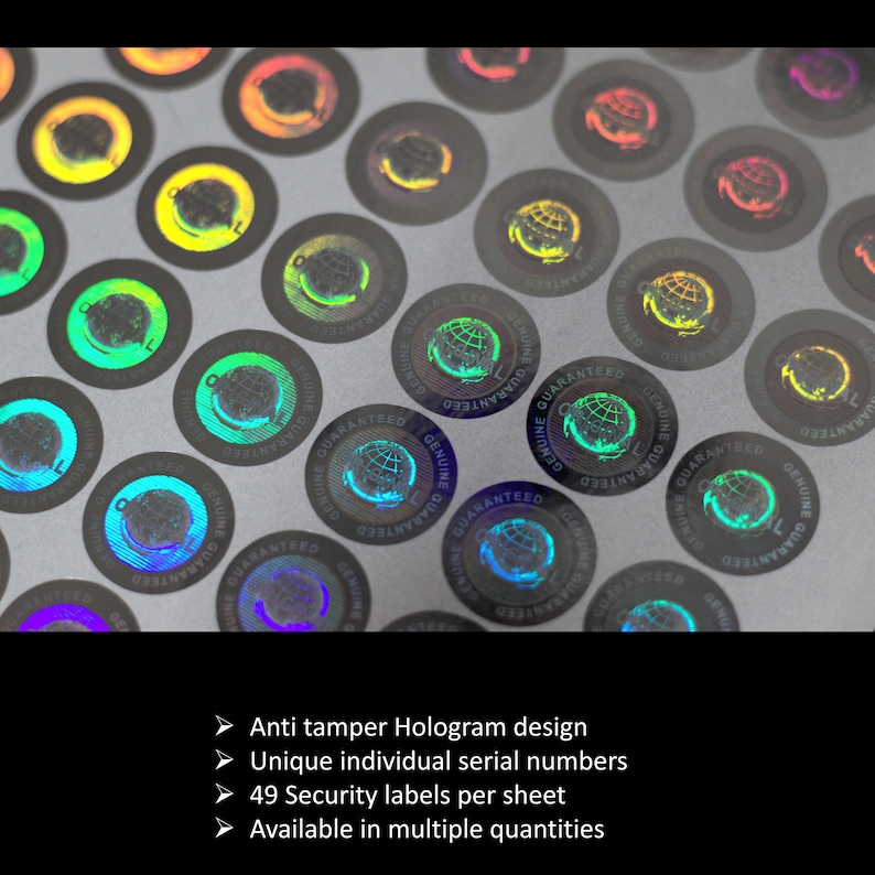 Genuine Guaranteed and Original Tamper Proof Security Stickers Labels ...