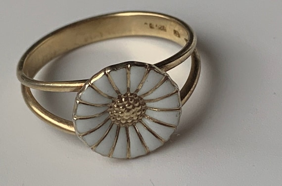 Georg Jensen Gilded Silver Daisy Ring - 11 mm