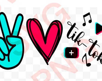 Free Free Peace Love Tiktok Svg Free 762 SVG PNG EPS DXF File