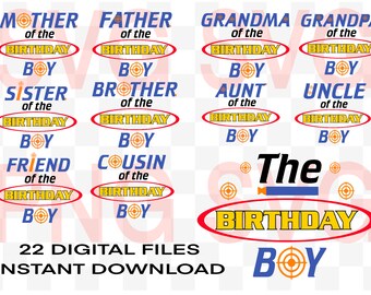 Download Nerf Birthday Svg Etsy