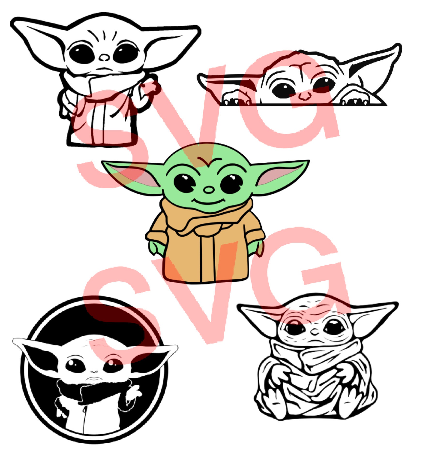 Grogu Baby Yoda Svg 1 Layered File 4 Single Layer Cut Files Etsy Grogu Baby Yoda Svg 1 Layered File 4 Single Layer Cut Files Etsy