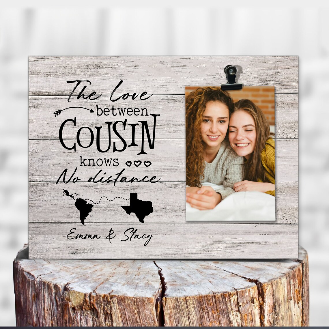 Cousin Frame States Picture Frame Cousin Birthday Cousin Gift Etsy