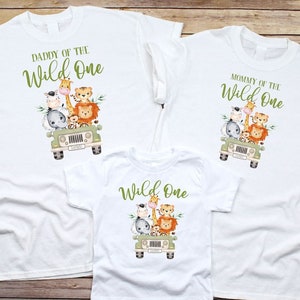 Family Safari Matching Shirts, Birthday Zoo Jungle Wild Shirts, Wild One, Wild One Birthday, Mom and Dad Wild Shirt, Wild Safari