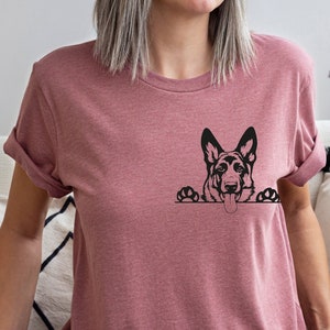 German Shepard T shirt, Custom Dog Mom Shirt, Dog Mom Shirts, Love Dogs, Gifts for Dog Mom, Dog Mom Tee, Fur Mama, Dog Lover, Rescue Dog Mom image 4