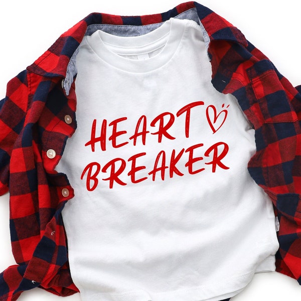 Camisa rompecorazones, sudadera de San Valentín para niños, traje de día de Baby Boy Valenetines, suéter de San Valentín para niños pequeños, cuello redondo para niños de moda