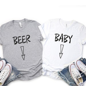 Pregnancy Announcement Shirt, Baby Belly Shirt, Beer Belly Shirt, Pregnancy Reveal Shirts, Matching Shirts, Mommy to Be, Not a Beer Belly