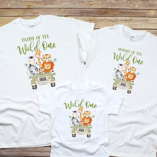 Family Safari Matching Shirts, Birthday Zoo Jungle Wild Shirts, Wild One, Wild One Birthday, Mom and Dad Wild Shirt, Wild Safari