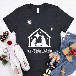 Christmas Shirt, Oh Holy Night Shirt, True Christmas Shirt, Women ...