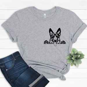 German Shepard T shirt, Custom Dog Mom Shirt, Dog Mom Shirts, Love Dogs, Gifts for Dog Mom, Dog Mom Tee, Fur Mama, Dog Lover, Rescue Dog Mom image 1
