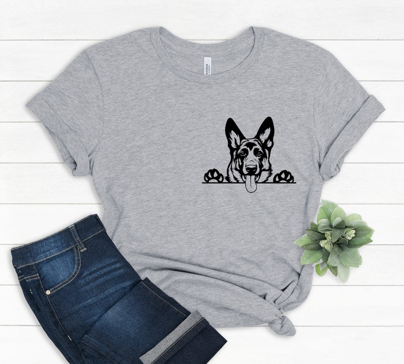 German Shepard T shirt, Custom Dog Mom Shirt, Dog Mom Shirts, Love Dogs, Gifts for Dog Mom, Dog Mom Tee, Fur Mama, Dog Lover, Rescue Dog Mom image 1