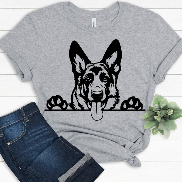 German Shepard T shirt, Custom Dog Mom Shirt, Dog Mom Shirts, Love Dogs, Gifts for Dog Mom, Dog Mom Tee, Fur Mama, Dog Lover, Rescue Dog Mom