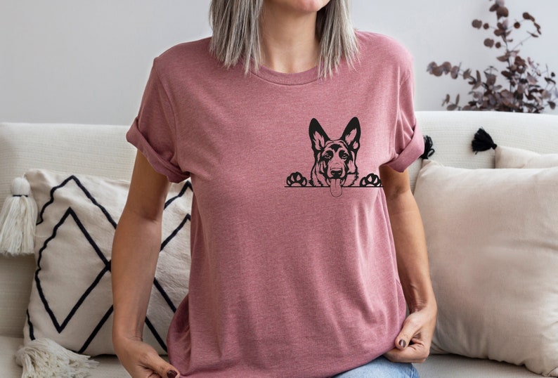German Shepard T shirt, Custom Dog Mom Shirt, Dog Mom Shirts, Love Dogs, Gifts for Dog Mom, Dog Mom Tee, Fur Mama, Dog Lover, Rescue Dog Mom image 4