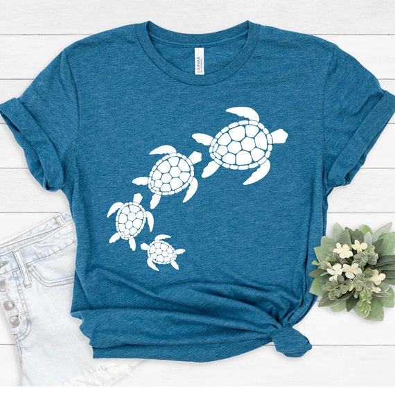 Turtle Shirt Save a Turtle Shirt Turtle Tee Save the Turtles | Etsy