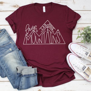 Faith can move Mountains shirt , Religious shirt , Christian Shirts , Motivational T-Shirt ,Christian Gift,  Christian Graphic Tee