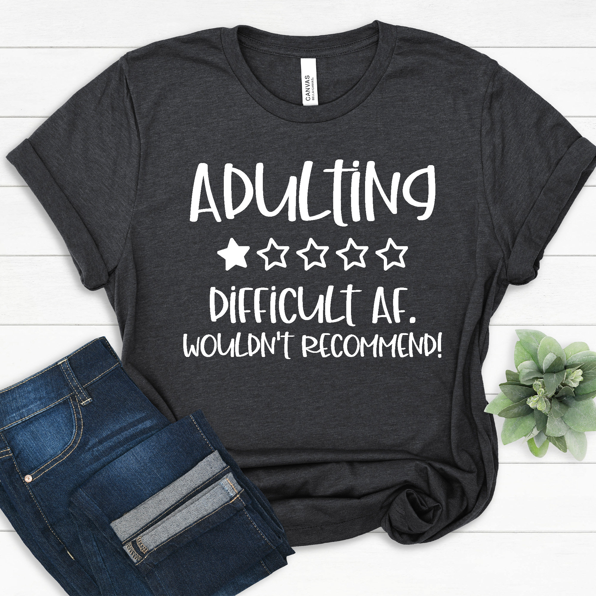 Adulting difficult t-shirt Adulting Would not Recommended | Etsy