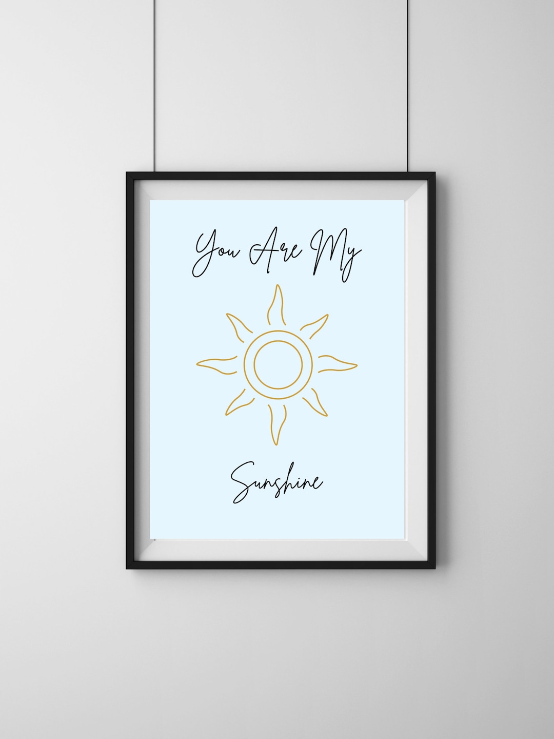 You Are My Sunshine Poster, Boho Aesthetic, Digital Print - Etsy