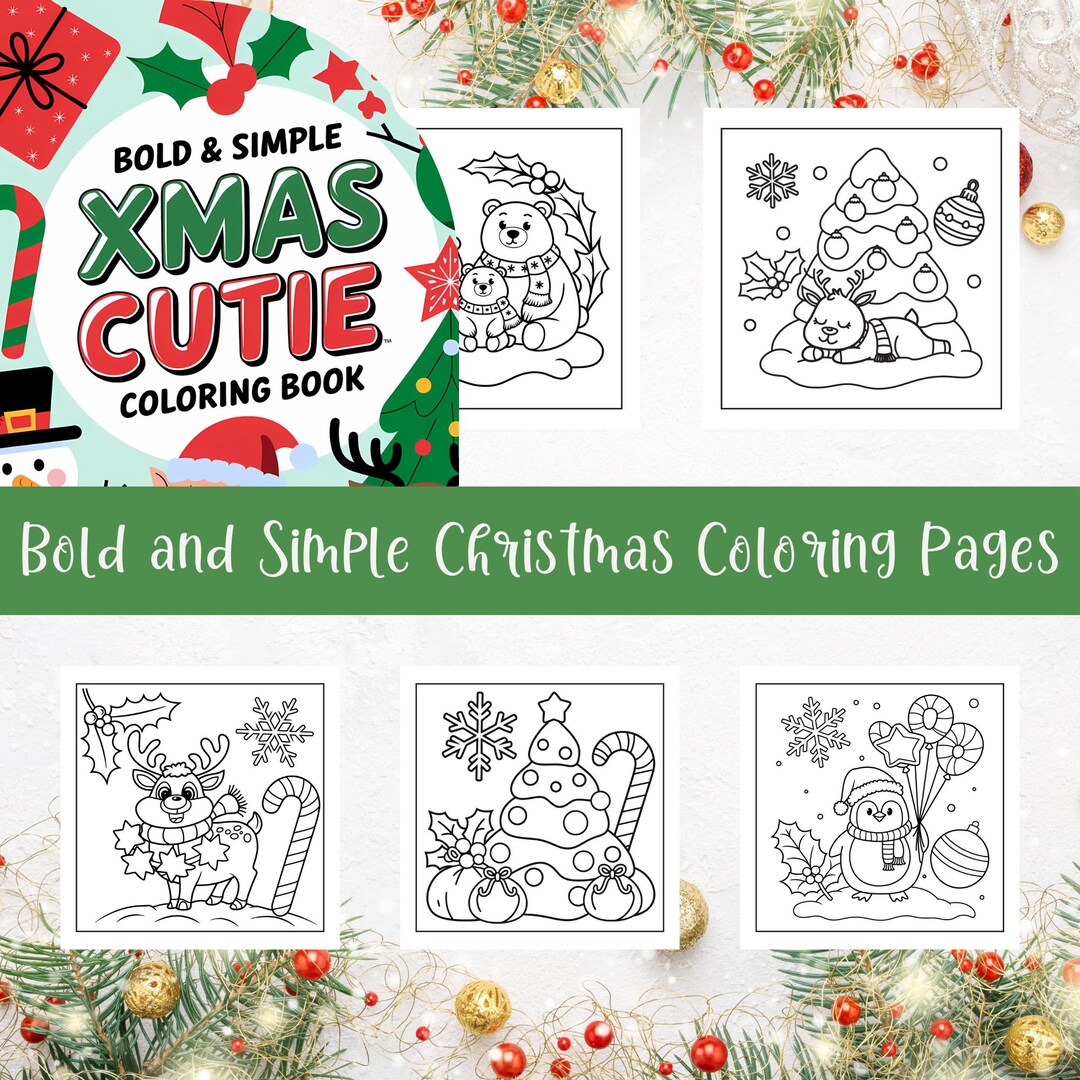 Christmas Coloring Pages | Bold Designs, Easy Printables & Holiday Fun ...