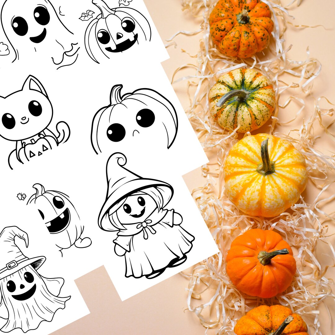 Halloween Coloring Pages for Kids - Cute & Fun Designs, Printable ...