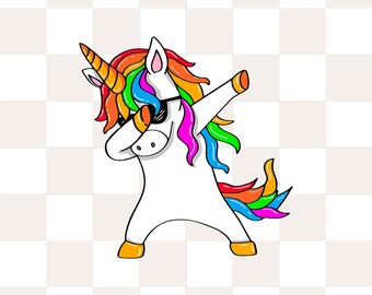 Download Dabbing Unicorn Svg Etsy