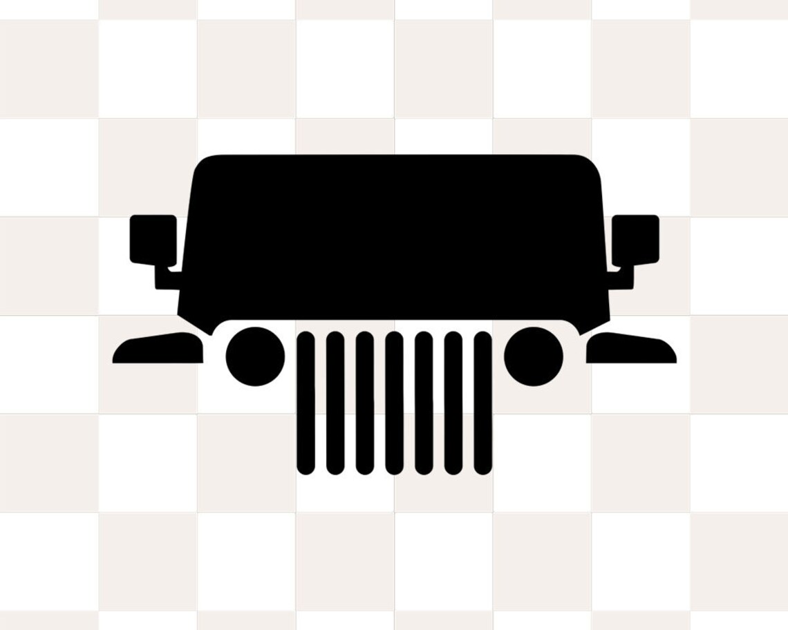 Jeep Grill SVG Cricut Silhouette Cricut svg Jeep Svg Jeep Etsy