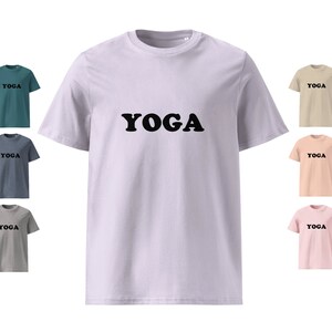Camiseta unisex de algodón orgánico de yoga