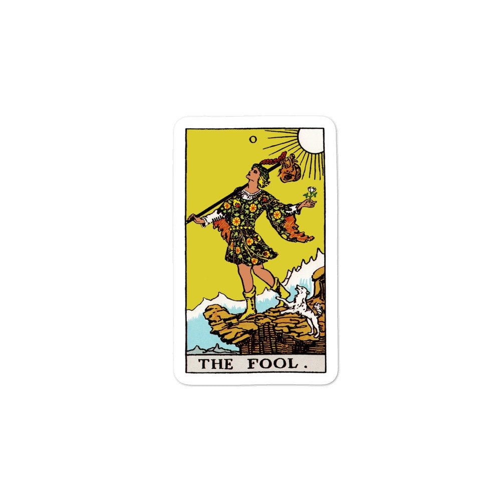 The Fool Tarot card sticker