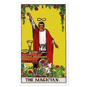 Sticker carte de tarot Le magicien
