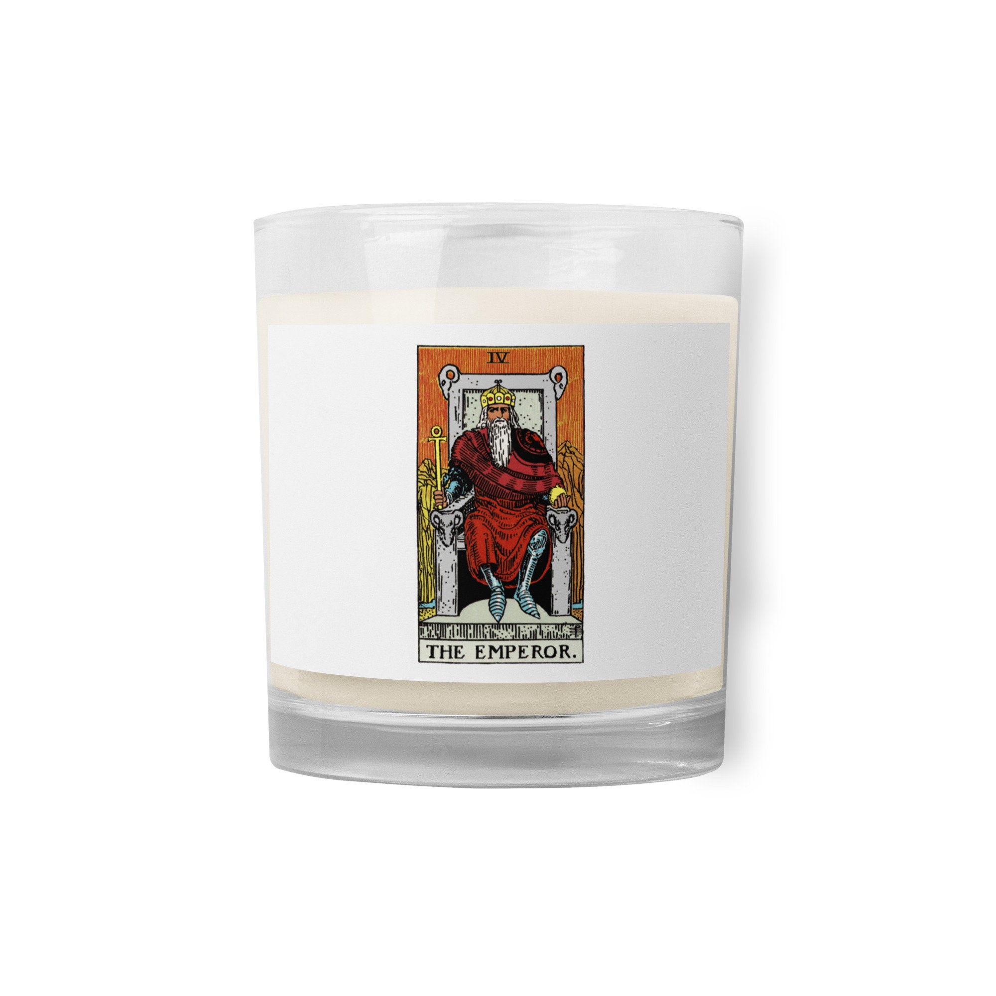 皇帝のタロットカード - ガラス瓶入りソイワックスキャンドル - Etsy 日本