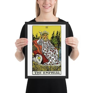 The Empress Tarot Card Framed Photo Paper Poster