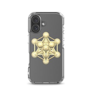 Metatron's Cube 3D Clear iPhone Case - Sacred Geometry Spiritual Mystic Protection Phone Cover