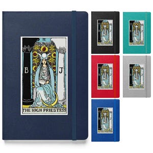 Carta del Tarot de la Suma Sacerdotisa Cuaderno de tapa dura