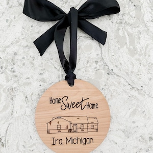 House ornament / custom housewarming gift / custom closing gift / personalized housewarming gift / personalized closing gift / ornament