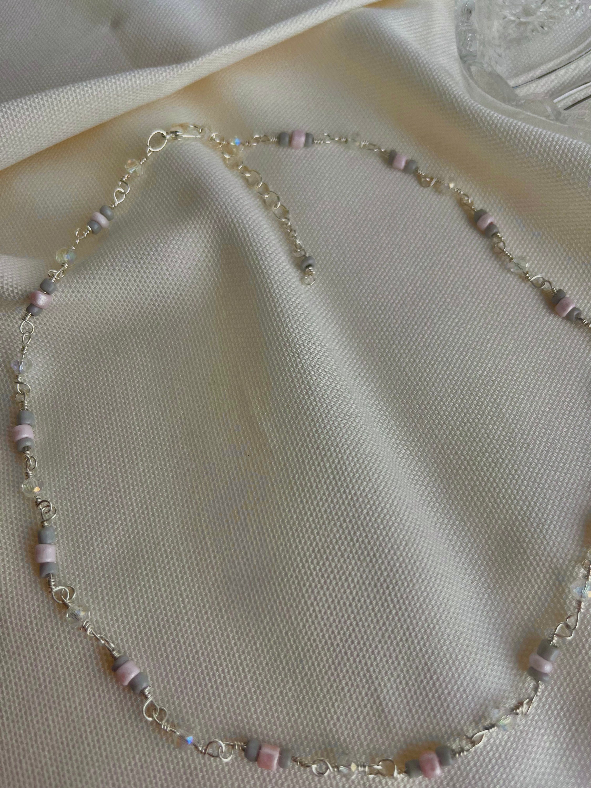 Dainty Seed Bead Chain Necklace for Women Small Bead Etsy