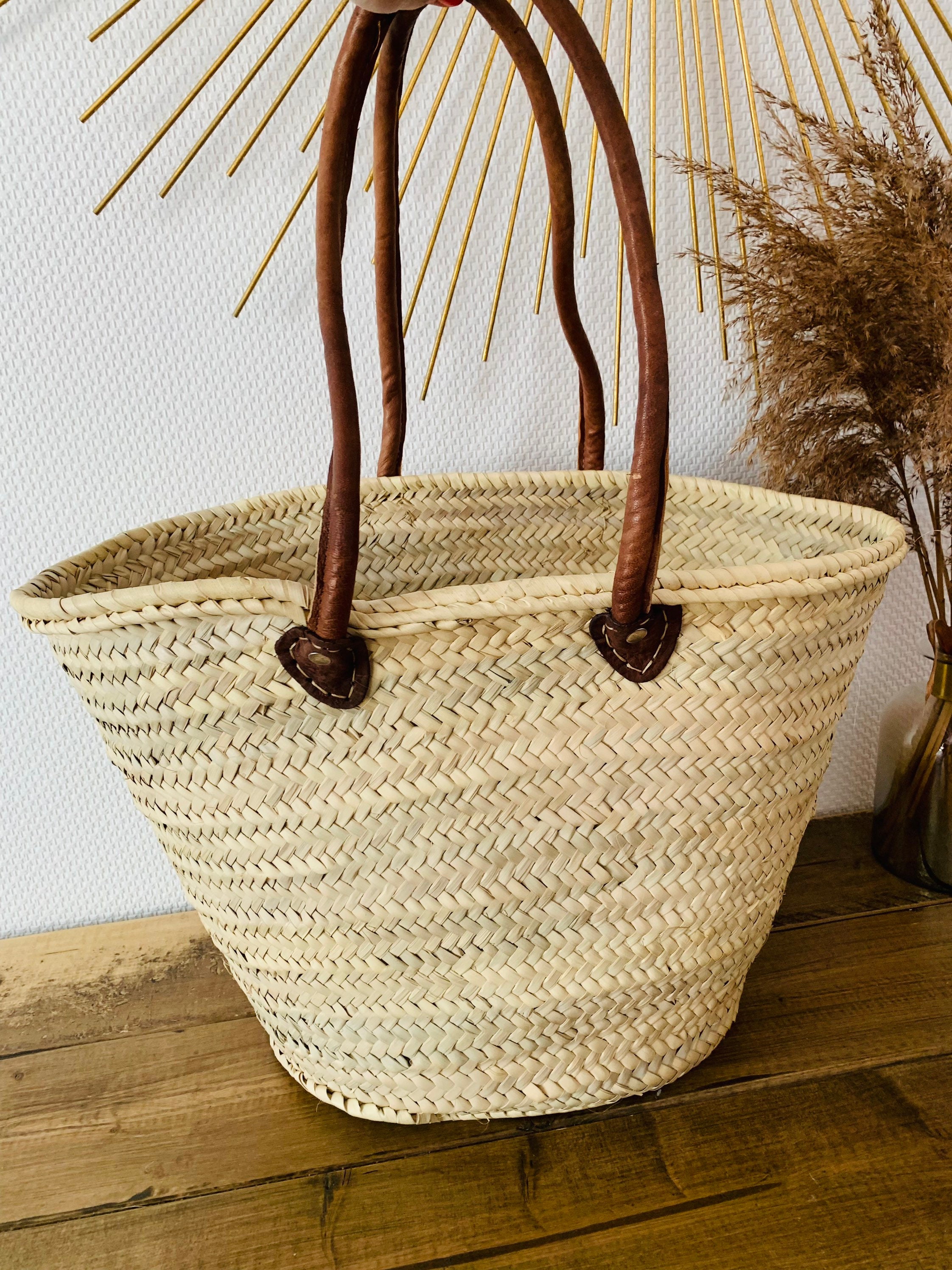 Cestas Boho Juego de cesta con tapa de hojas de palmera, 3 uds. -   España