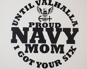 NAVY MOM DECAL