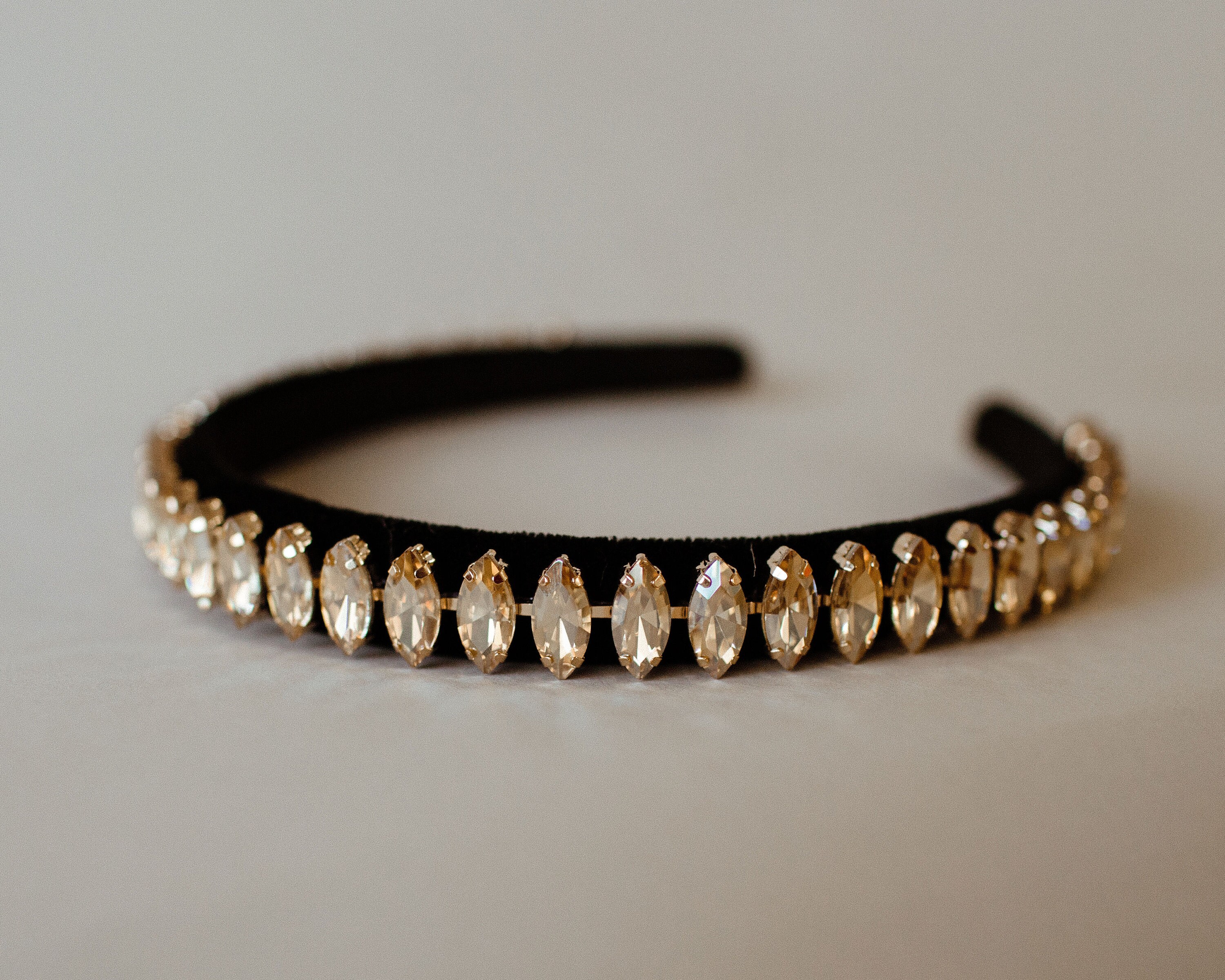 Diamond Shaped Rhinestone Headband Multicolored Headband Etsy