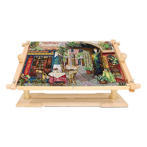 Embroidery Hoop Stand Adjustable Cross Stitch Scroll Frame Etsy